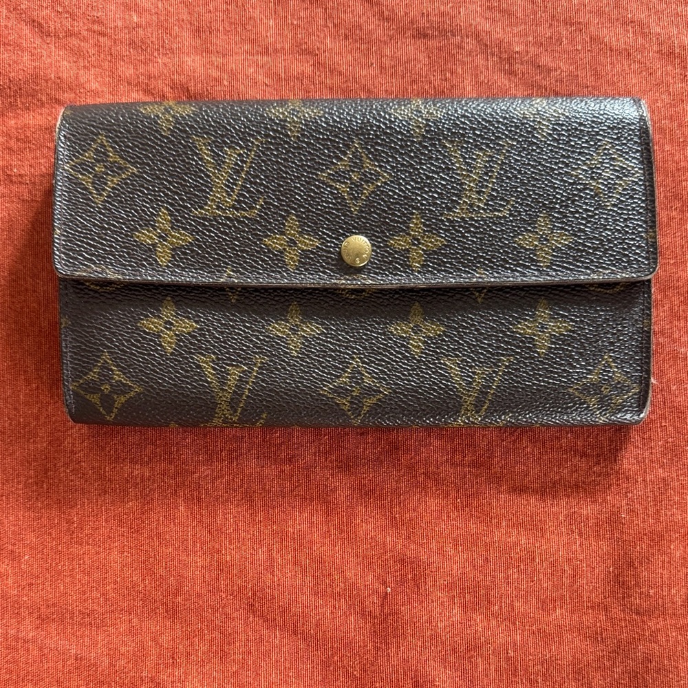 Louis Vuitton Black and Brown Monogram Wallet